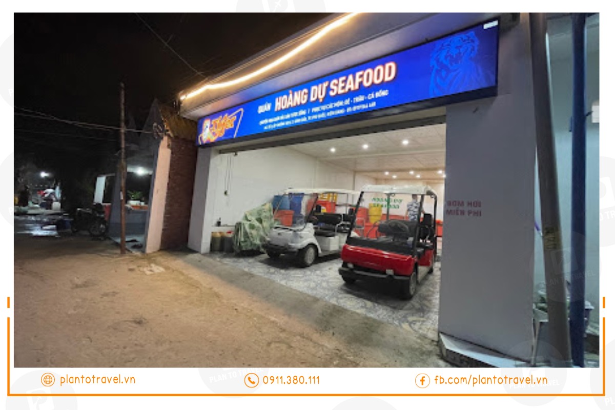 Hoàng Dự Seafood phục vụ hải sản tươi sạch tại Gành Dầu