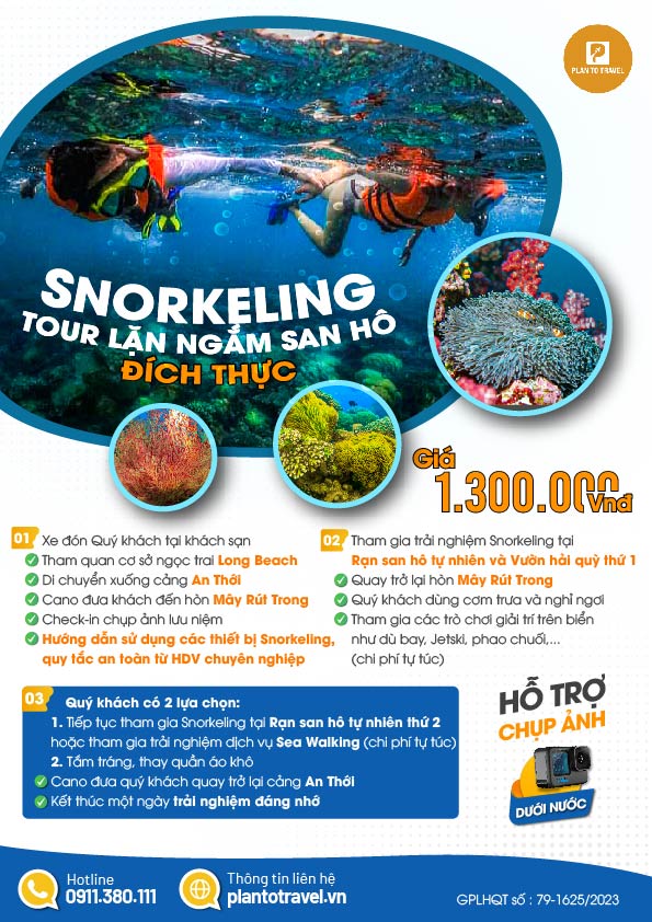 Trải nghiệm tour Snorkeling tại Plan To Travel chỉ từ 1.300.000VNĐ