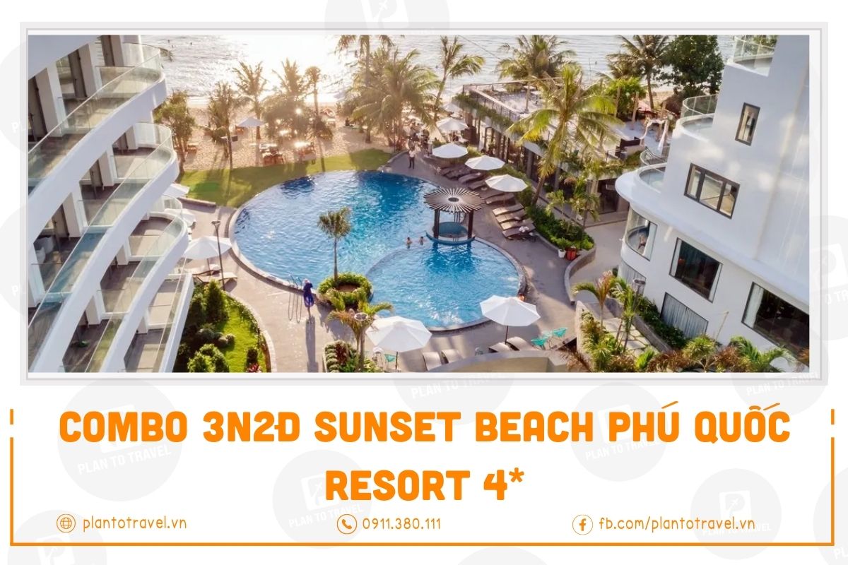 Combo 3N2Đ Sunset Beach Phú Quốc Resort 4*