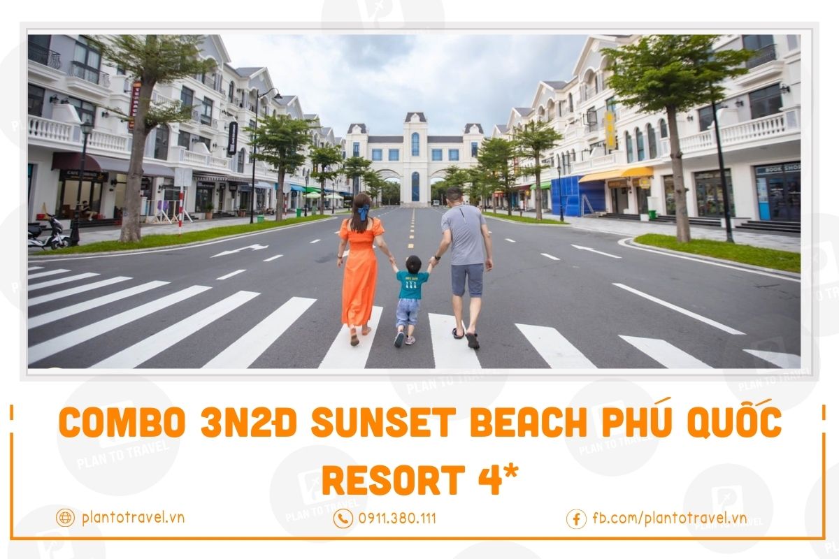 Combo 3N2Đ Sunset Beach Phú Quốc Resort 4*
