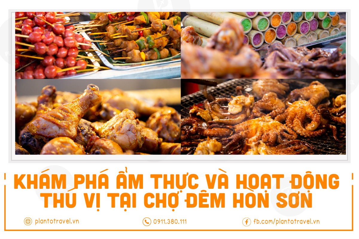 Khám phá ẩm thực và hoạt động thú vị tại chợ đêm Hòn Sơn