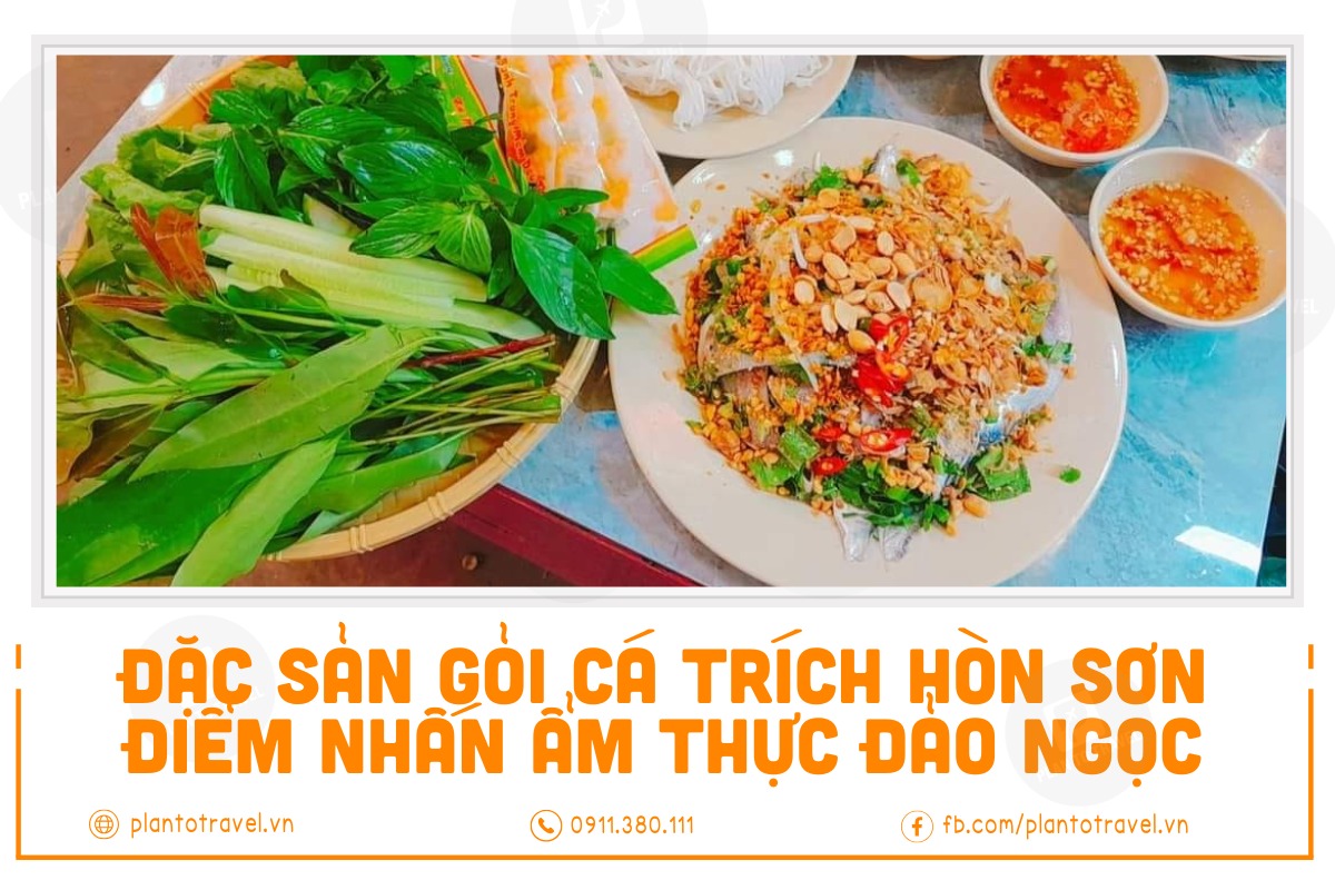 Đặc sản gỏi cá trích Hòn Sơn – Điểm nhấn ẩm thực Đảo Ngọc