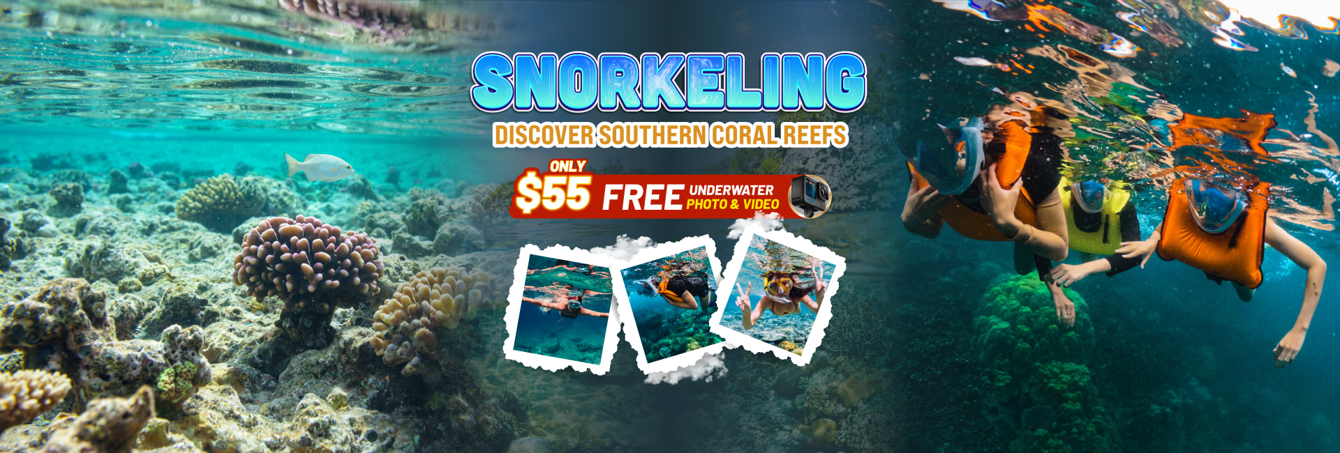Snorkeling - Authentic coral reef snorkeling tour in Phu Quoc.
