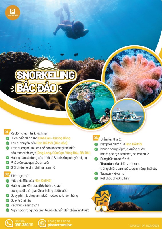 Tour Snorkeling Bắc đảo