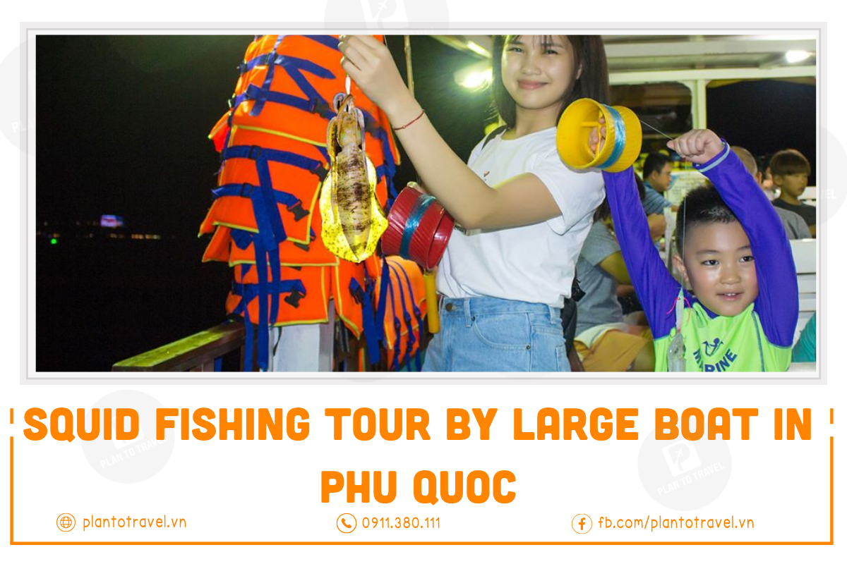 Squid Fishing Tour by Large Boat in Phu Quoc