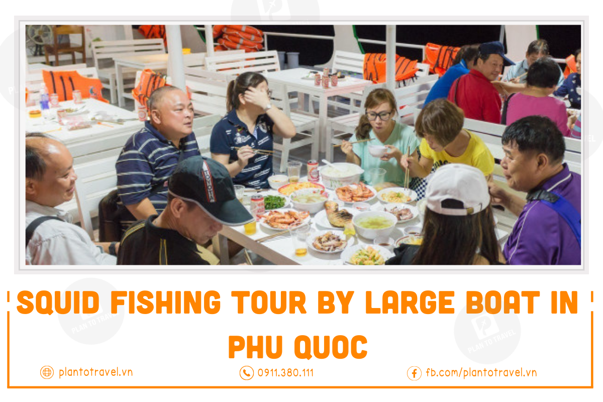 Squid Fishing Tour by Large Boat in Phu Quoc