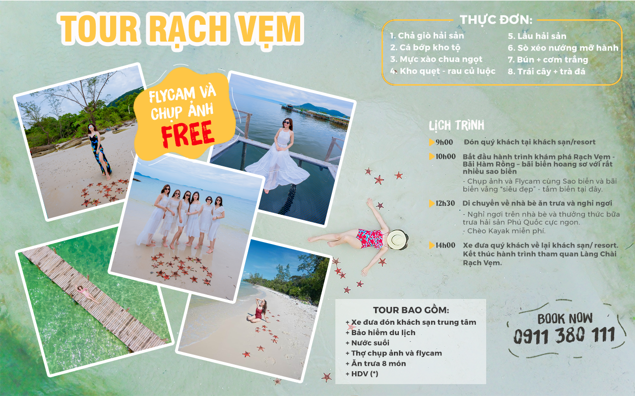  Lịch trình chi tiết tour Rạch Vẹm Phú Quốc Plan To Travel