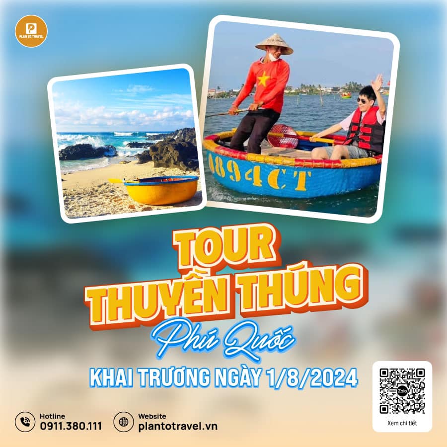 Khai trương tour thuyền thúng Phú Quốc 2024